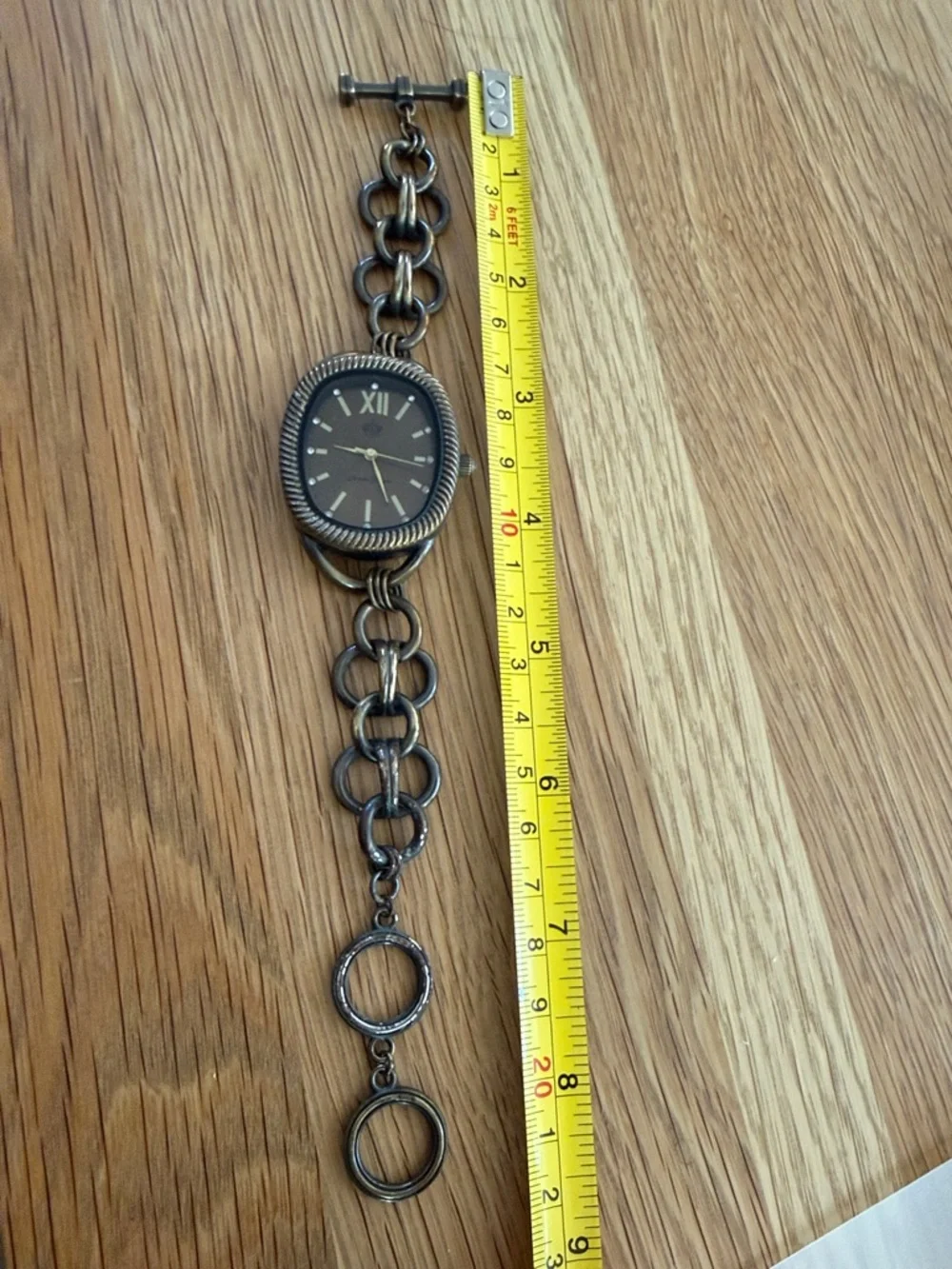 Premier Design Vintage-Style Brown & Gold Bracelet Fashion Watch. Toggle 2 Sizes